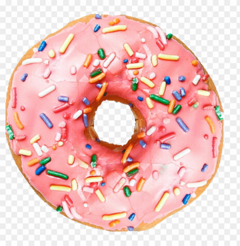 donut food png photo Isolated Artwork on Transparent Background