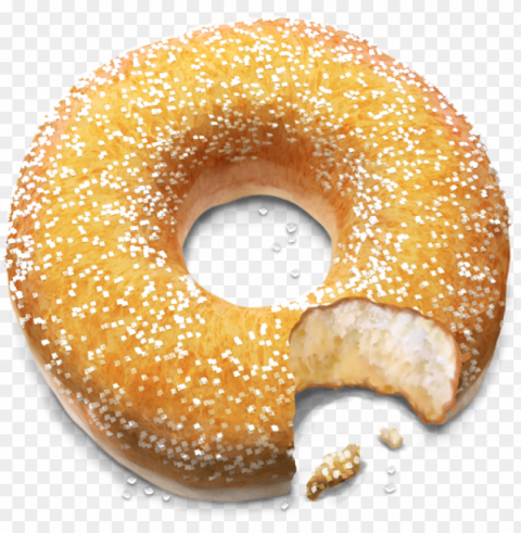 donut food Isolated Character on Transparent PNG