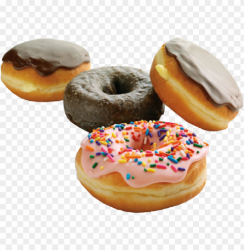 Donut Food Background HighQuality PNG With Transparent Isolation