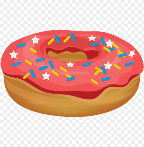 donut food wihout background Isolated Artwork in Transparent PNG