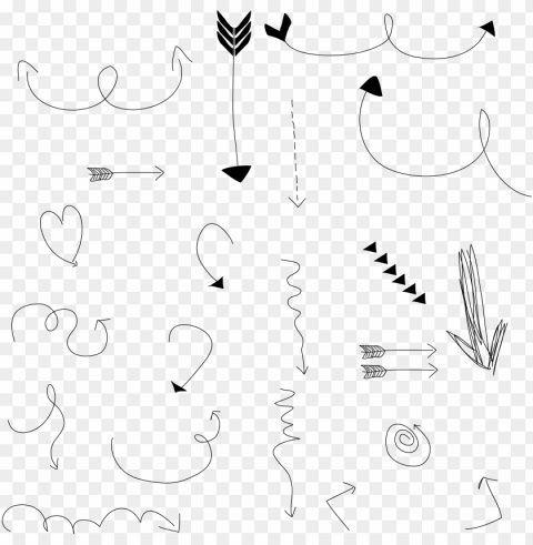 doodle arrow Transparent PNG images with high resolution