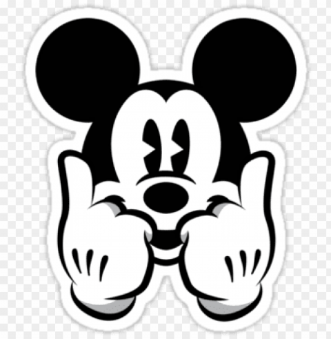 dope micky and swag image - dope mickey transparent Isolated Artwork on Clear Background PNG