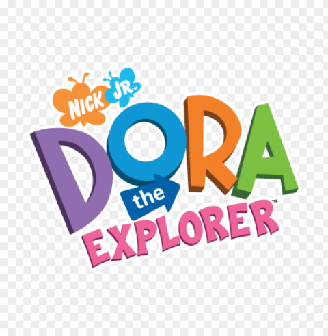 dora the explorer logo vector Clear Background PNG Isolated Item