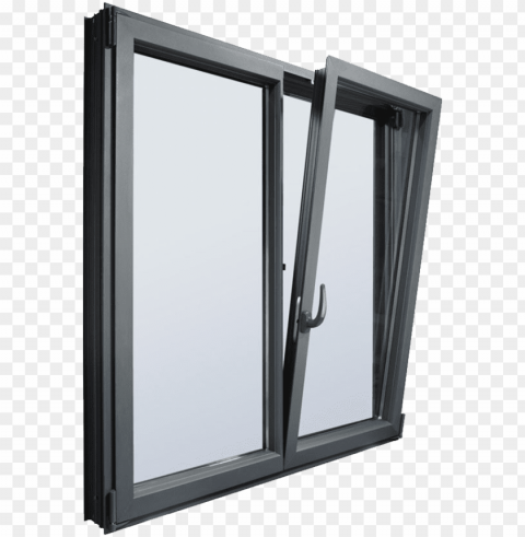 double glazed aluminium windows - tilt and turn aluminium windows PNG Image with Isolated Transparency