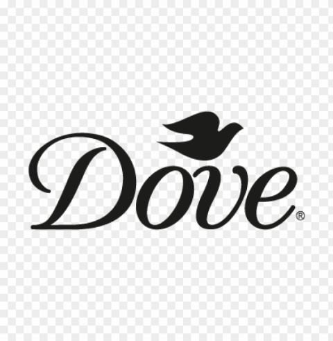 dove black vector logo ClearCut Background Isolated PNG Art