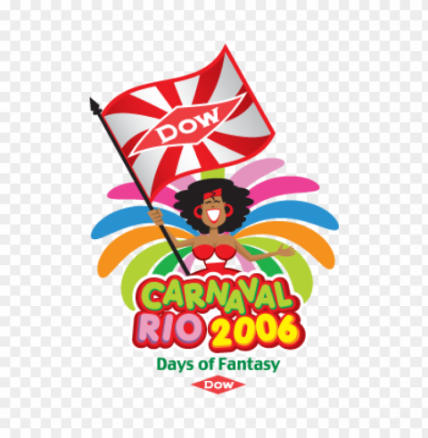 dow carnaval logo vector free Isolated Item on Transparent PNG Format