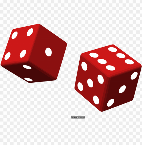 download 3d dice red color PNG clipart with transparency - Image ID b68c0501