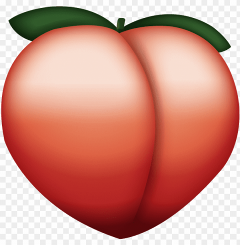 download ai file - peach emoji Transparent Cutout PNG Graphic Isolation