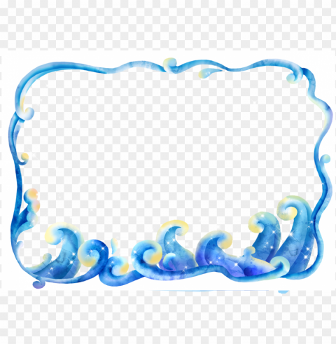 download art waves transprent - waves border clip art PNG Image Isolated with Clear Background