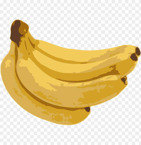 download bananas clipart 1 banana - banana dibujo Transparent PNG Isolated Graphic with Clarity