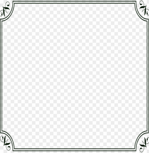 download black border frame picture 069 - page borders transparent background PNG images with alpha transparency selection