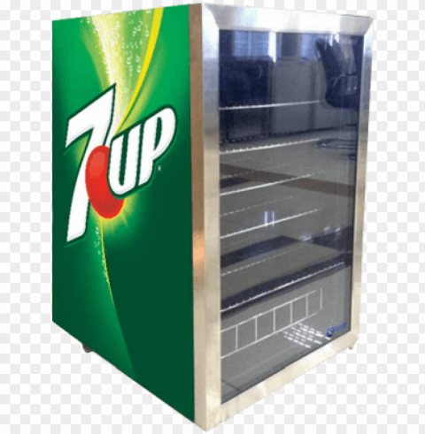 download brochure - 7 up mini fridge Clean Background Isolated PNG Graphic