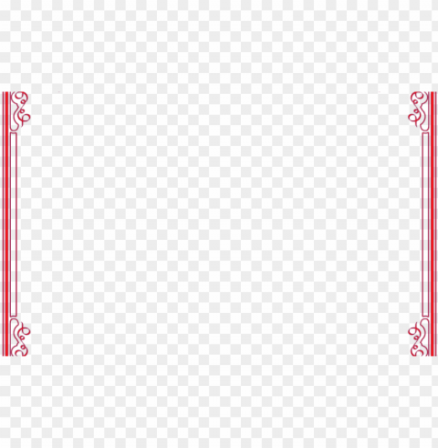 download by size - red certificate border PNG Image Isolated with Clear Transparency