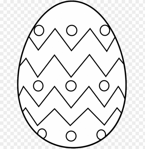 download easter clipart black and white - easter egg cartoons black and white PNG with Isolated Object