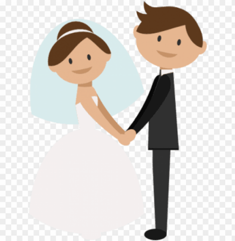 Download Free Image And Wedding Couple - Clipart Bride And Groom PNG Graphic With Transparent Background Isolation