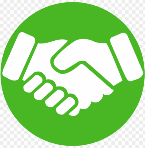download - handshake icon gree PNG images with no background needed