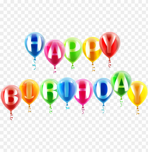 download - happy birthday balloons PNG file with alpha PNG transparent with Clear Background ID e9c0fa94