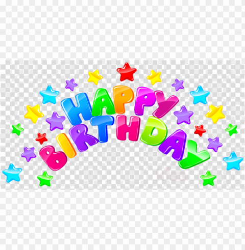 download happy birthday clipart birthday clip art - happy birthday text PNG with Clear Isolation on Transparent Background