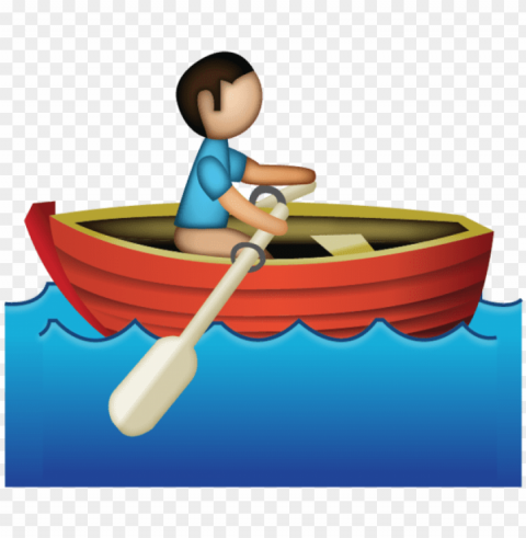  man rowing emoji - rowing boat emoji Free download PNG with alpha channel