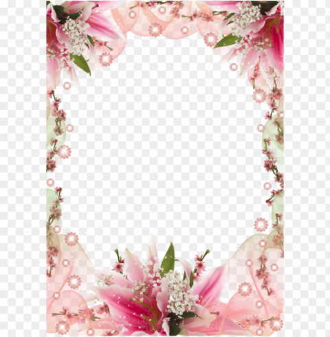 download marcos de cumpleaños con flores clipart picture - picture frame Isolated Artwork in Transparent PNG
