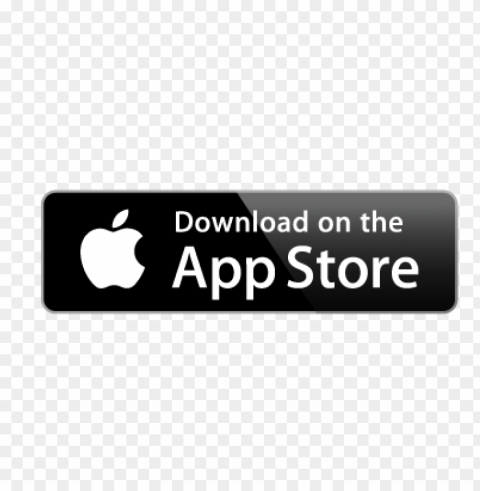 download on the app store vector Transparent PNG Isolated Element with Clarity