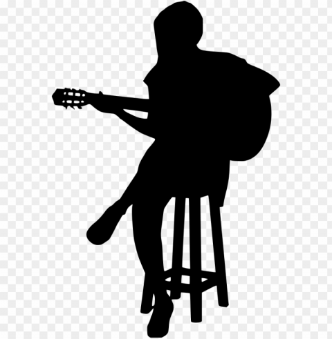 download - acoustic guitar silhouette PNG Image with Transparent Background Isolation