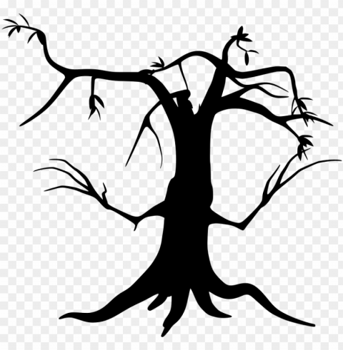 download - halloween tree silhouette PNG no watermark