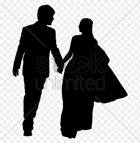 download silhouette wedding couple clipart wedding - silhouette Isolated Icon in Transparent PNG Format