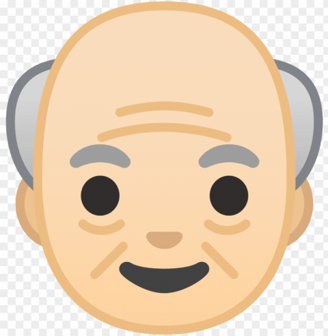 download svg download - old man emoji Isolated Subject on HighQuality PNG