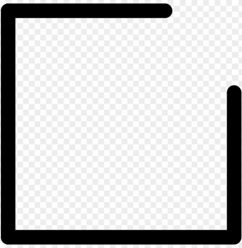 download white background with black border clipart - black border with background Transparent PNG Object with Isolation
