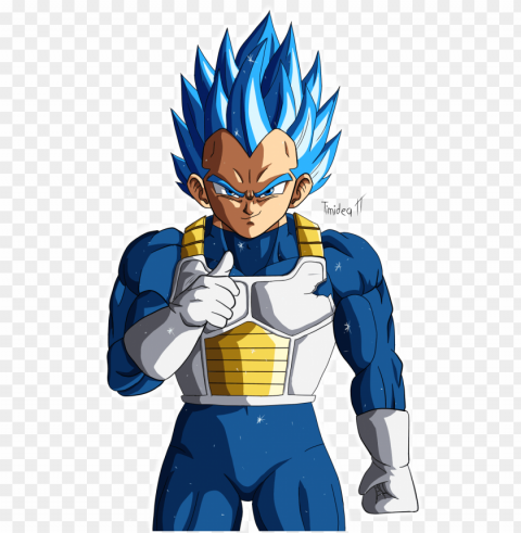 dragon ball super vegeta Isolated Character in Clear Transparent PNG