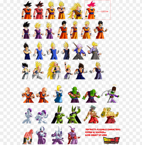 dragon ball z characters sprites pictures to pin on - dragon ball z budokai sprites PNG graphics with clear alpha channel