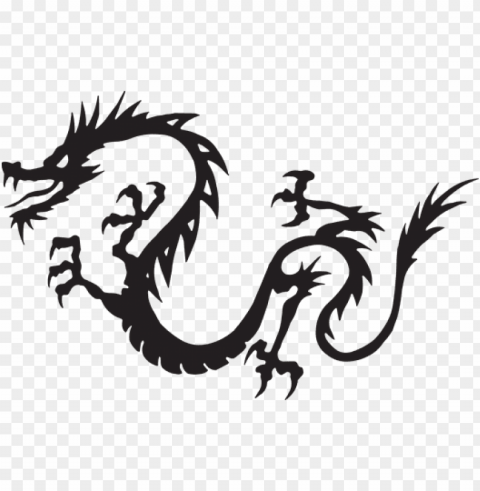 dragon black flying myth mythology drawing - japanese dragon chinese dragon clipart PNG images without licensing