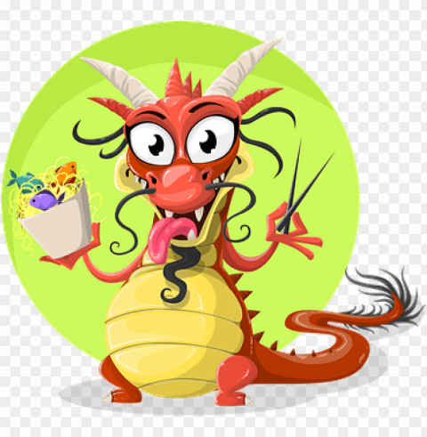 dragon chinese chinese dragon food spaghet - chinese dragon funny HighResolution Isolated PNG Image