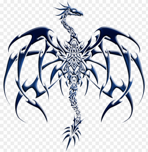 dragon crest - dragon tattoo designs PNG Graphic Isolated on Clear Backdrop