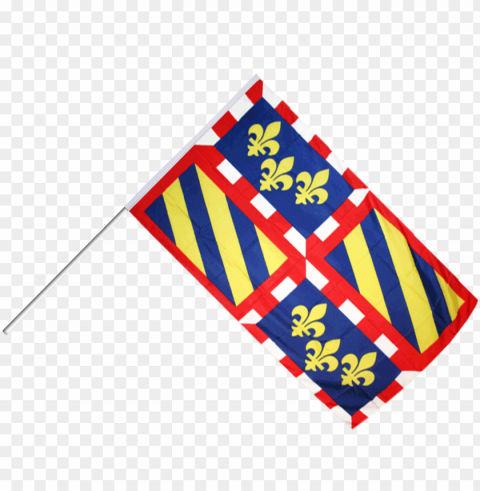 drapeau france bourgogne sur hampe - burgundy flag - 3x5 ft Transparent PNG images with high resolution