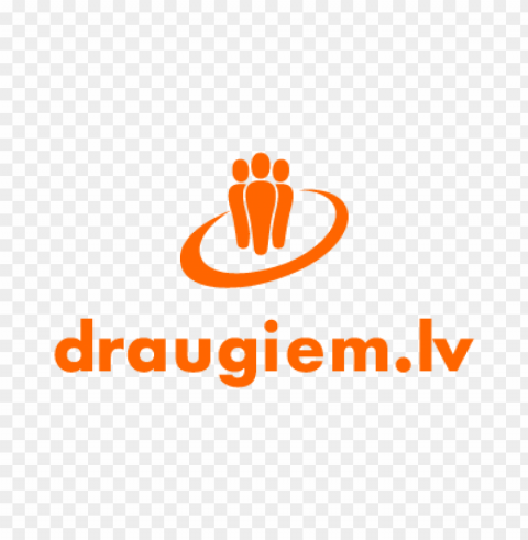 draugiemlv vector logo Isolated Artwork with Clear Background in PNG
