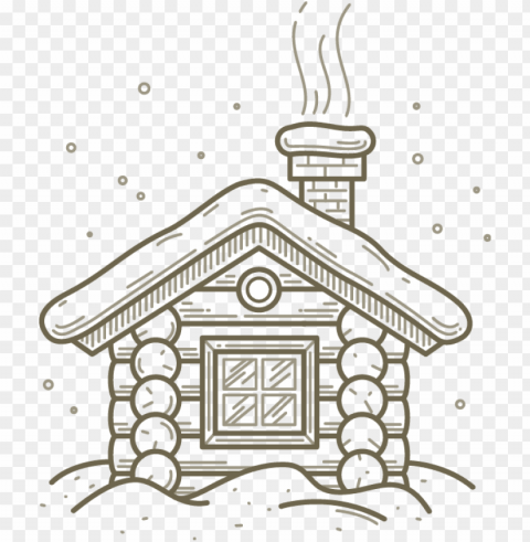 drawing cartoon houses to share line drawing PNG clipart with transparent background