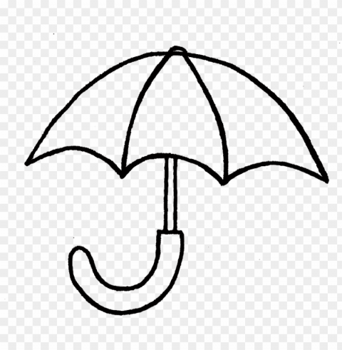 drawing clipart umbrella - drawing image of umbrella PNG Graphic Isolated with Transparency