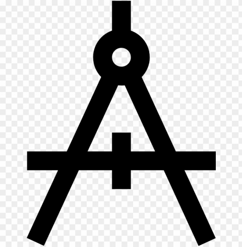 drawing compass icon - architectural icon Isolated Design Element in HighQuality Transparent PNG