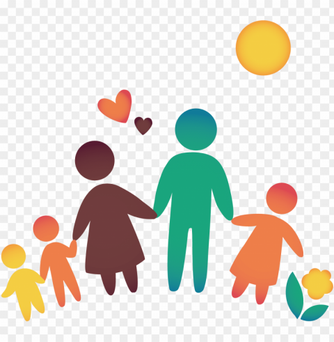 drawing family cute - cartoon family PNG for business use