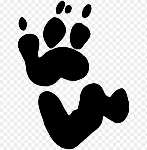 drawing footprints realistic - koala bear koala footprint Isolated PNG Graphic with Transparency PNG transparent with Clear Background ID 6e93265e