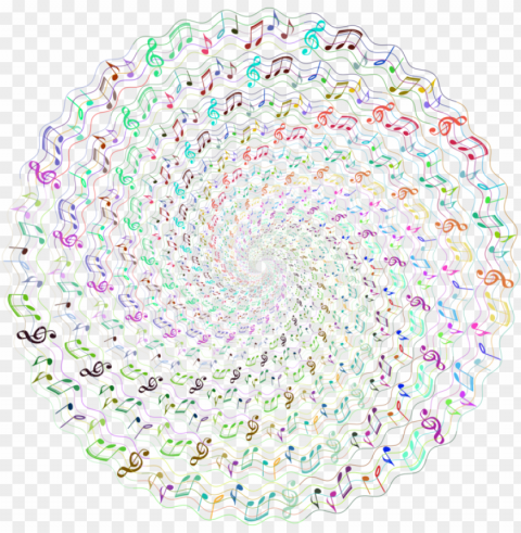 drawing line art musical note musical theatre circle - music notes in a circle Transparent PNG images database