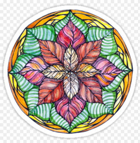 drawing mandala watercolor - floral desi Transparent graphics
