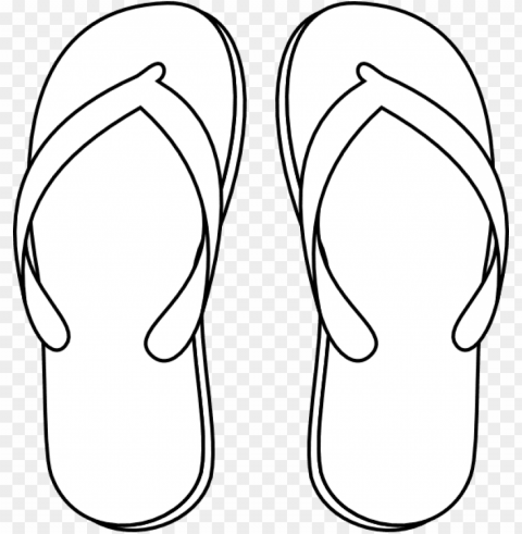 drawing of a flip flop - flip flops clipart black and white PNG images with alpha transparency diverse set