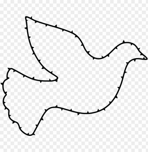  - Drawing Of Dove For Peace PNG Image With Transparent Isolated Graphic