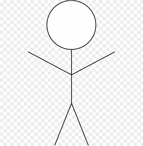 drawing stickman happy - white stick figure Transparent PNG image free