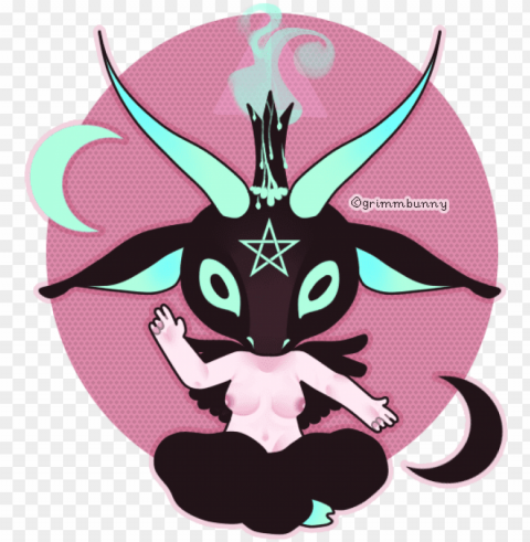 drawings - mangadigitaldrawings - kawaii baphomet - cute baphomet PNG images without BG PNG transparent with Clear Background ID 085cb4be