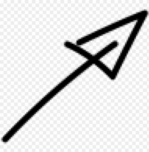 drawn arrow straight arrow PNG Isolated Object with Clear Transparency