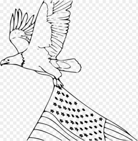 drawn bald eagle flying eagle - drawings american flag with eagle PNG images with high-quality resolution
